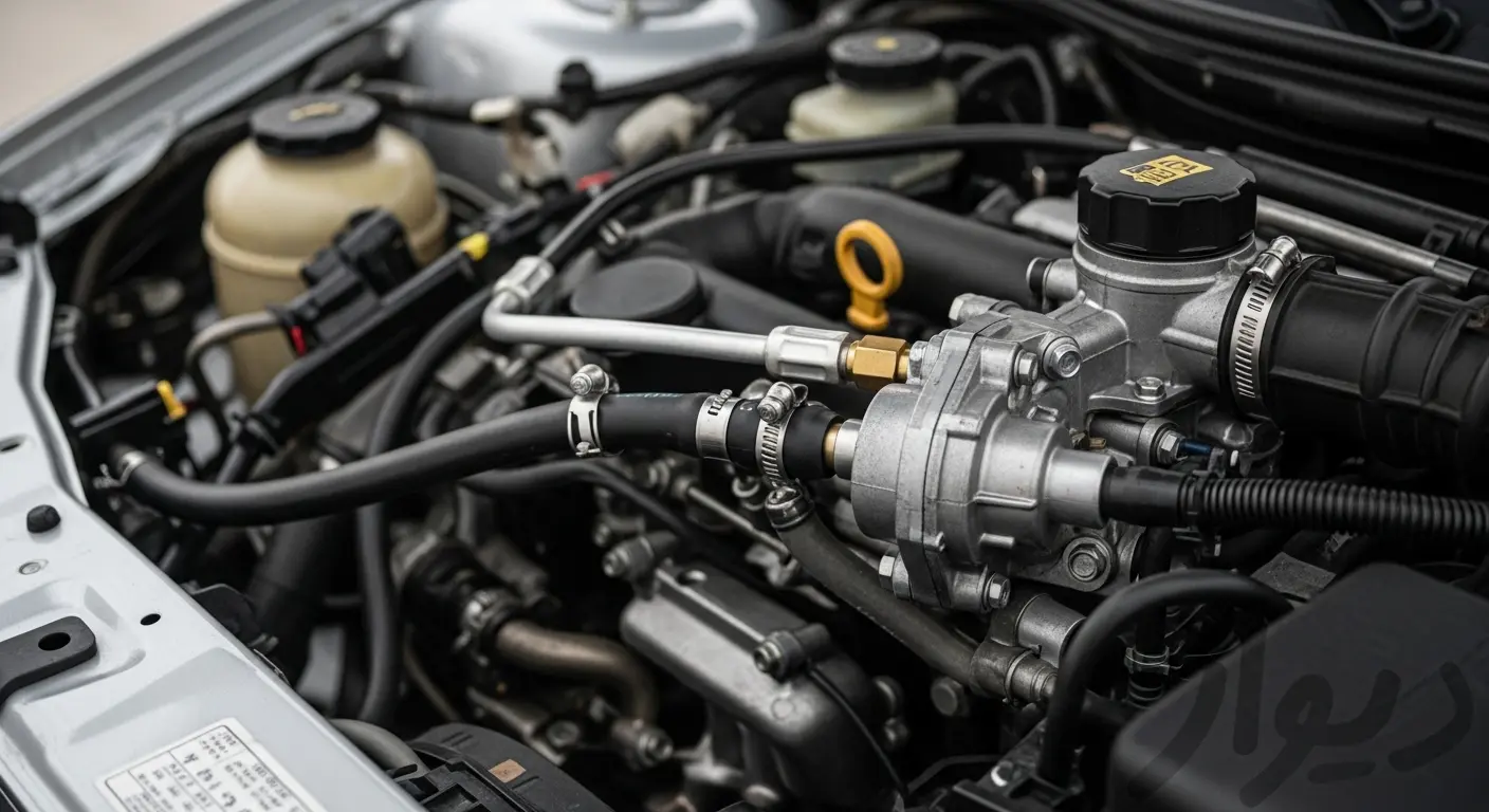 لوله رفت سوخت به موتور پژو 405 (مدل 90-401) 